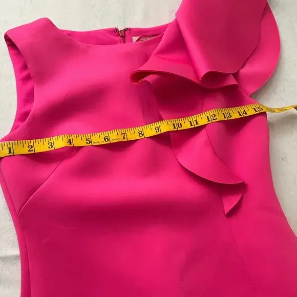 Eliza J Pink Ruffle Sleeve Dress - Picture 10 of 13